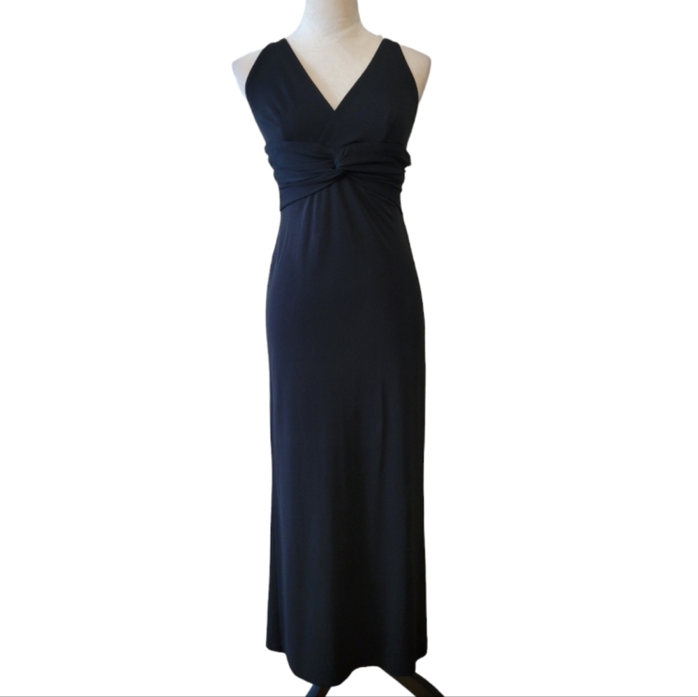 BCBGMaxAzaria Black Long Sleeveless Dress Size‎ Small